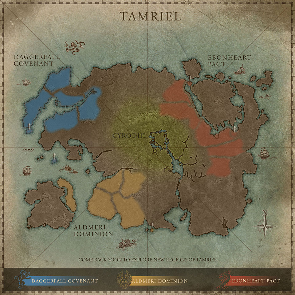 Tamriel Map